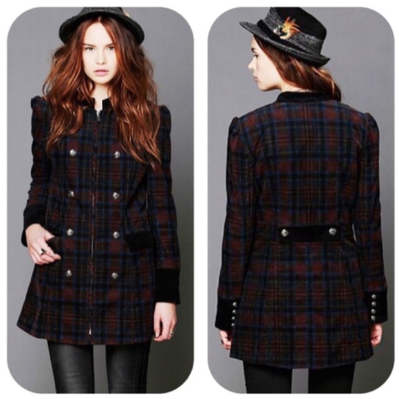 Free People Jackets & Blazers - plaid coat